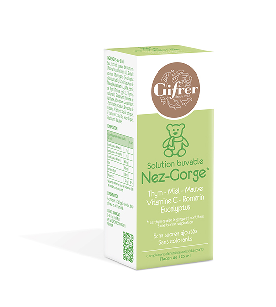 Solution buvable nez gorge